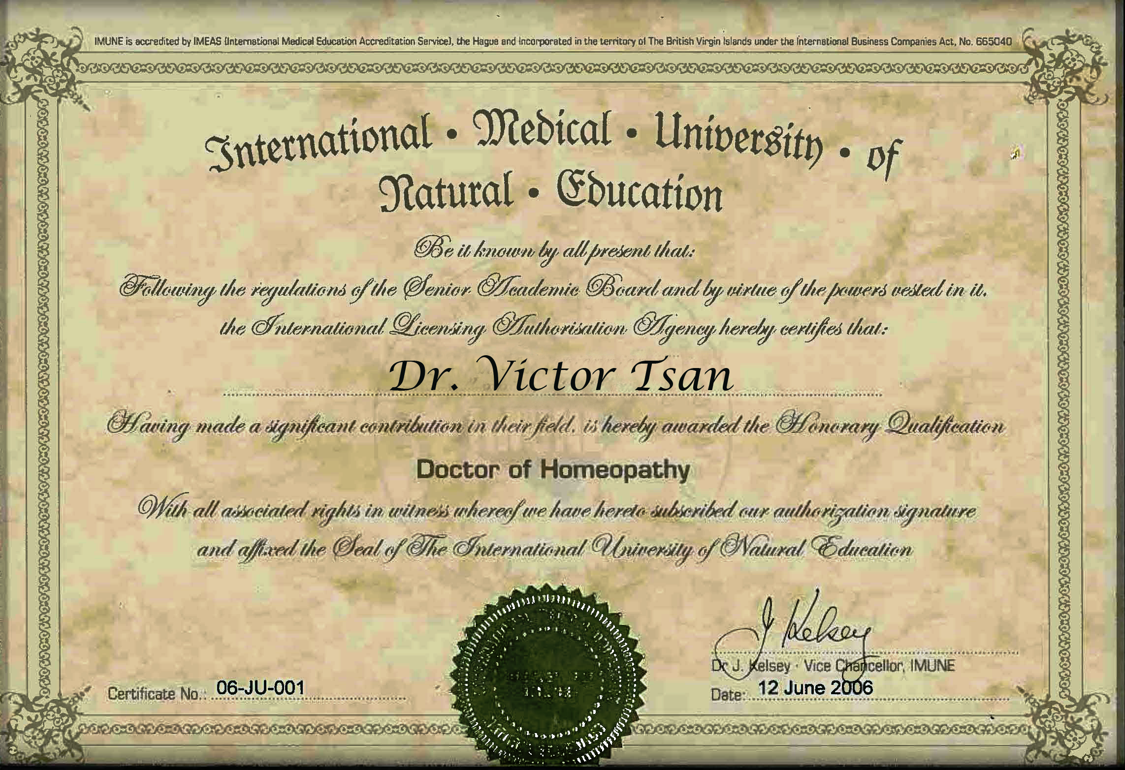 Victor Tsan, MD - Homeopath